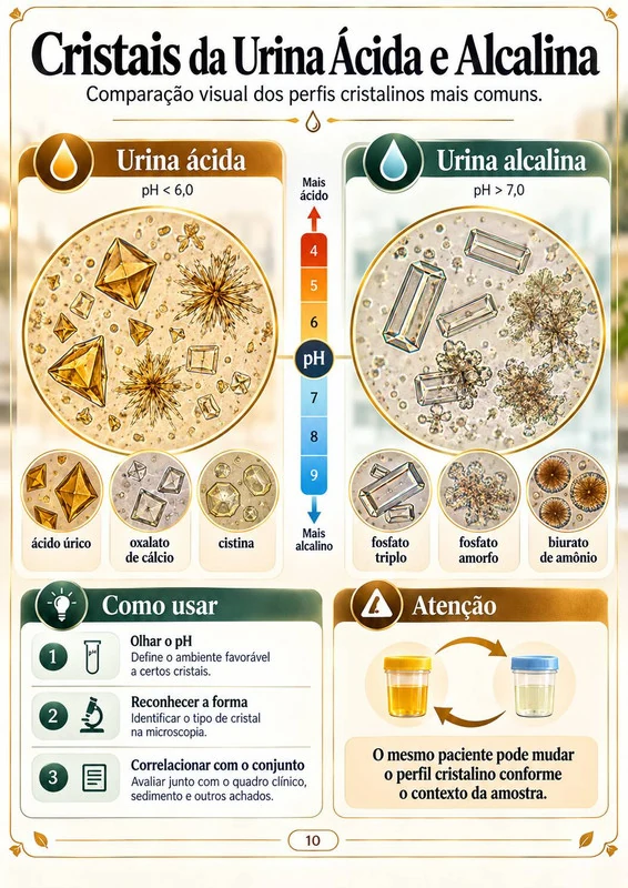 Cristais da Urina Ácida e Alcalina