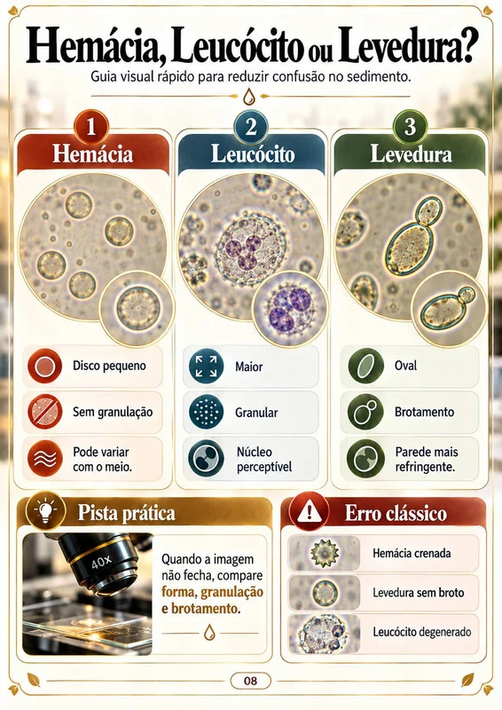 Hemácia, Leucócito ou Levedura?